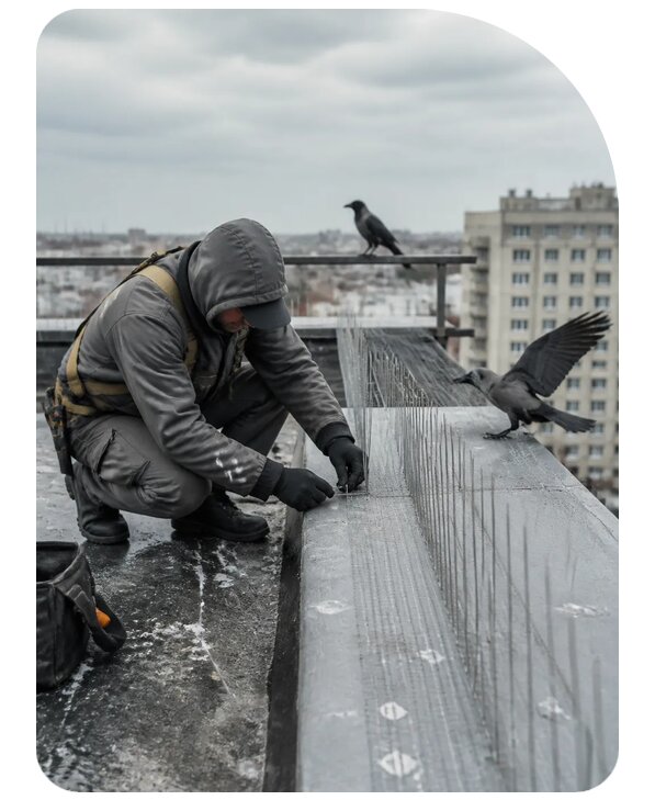 Защита от ворон под ключ в Сергиеве Посаде по цене от 5117 р. | Сенат-Сгп